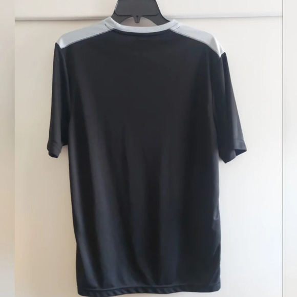 NFL Team Apparel Las Vegas Raiders Crewneck Athleisure Tshirt Logo spellout M - Picture 4 of 4